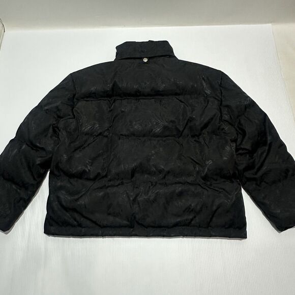 NWT Versace 54 XXL Barocco Jacquard Black Goose Down Hooded Puffer Jacket $2,425 - Picture 8 of 16